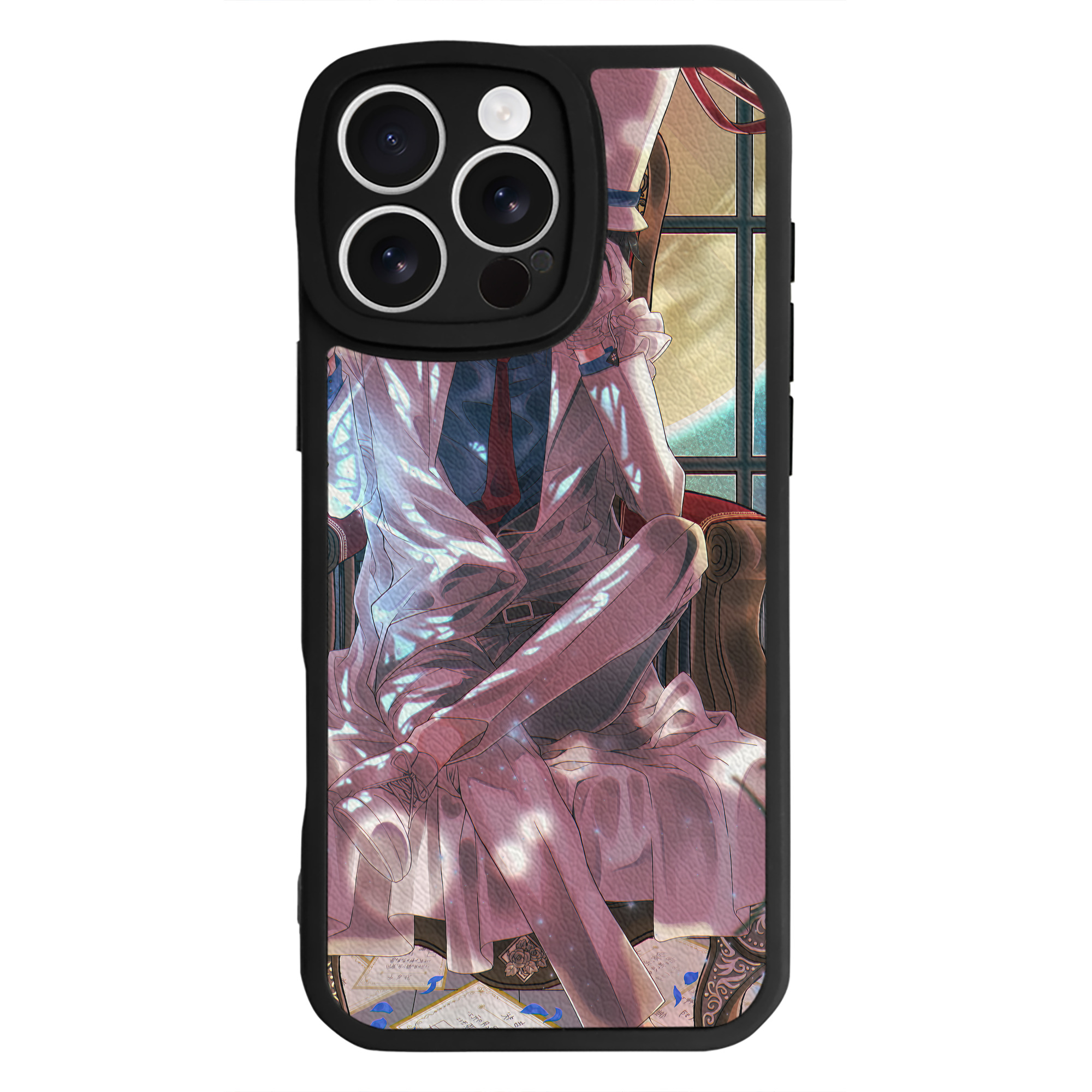 （画像用） 名探偵コナン Detective Conan 【iPhone 16シリーズ対応】シリコンスマホケース（レザー調） 材質：シリコン